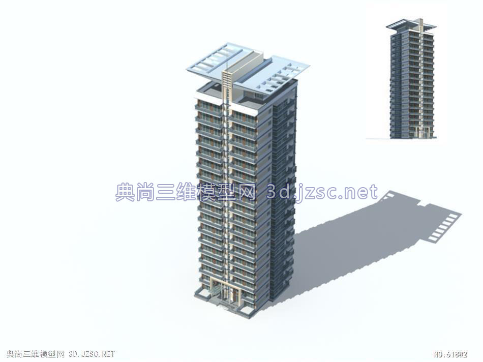3d住宅max模型高层住宅0010