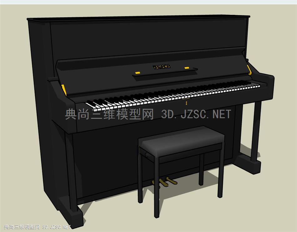 钢琴 草图大师模型SU模型下载311