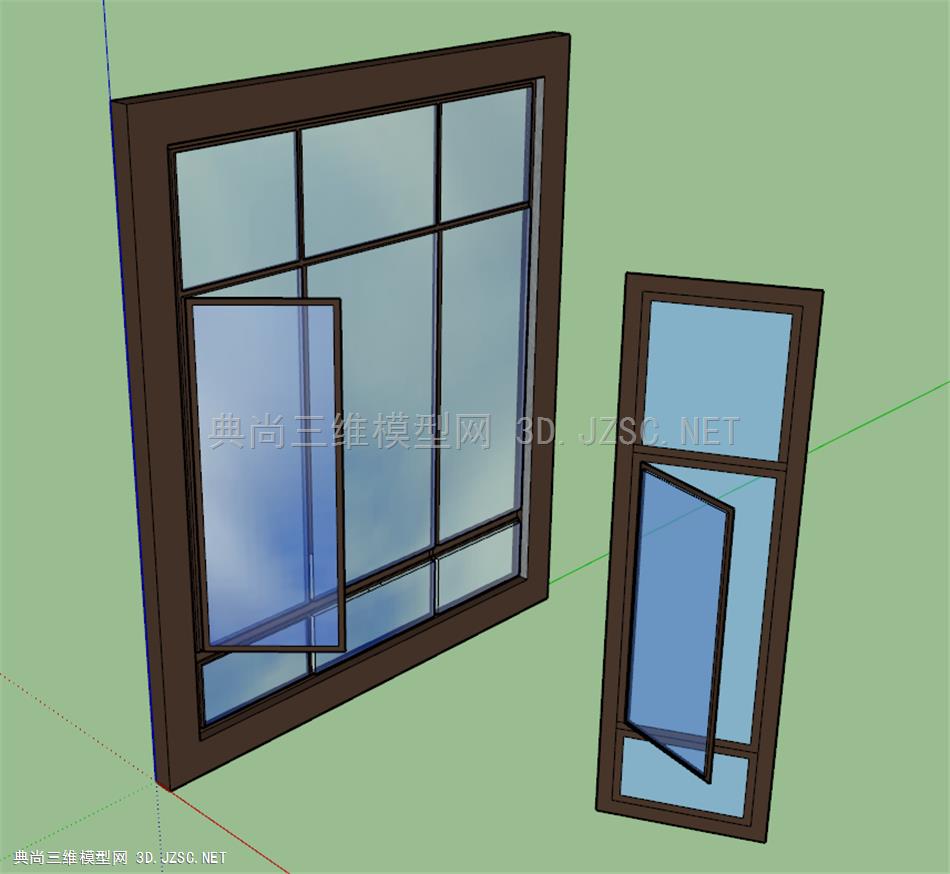 玻璃 窗户 常用模型窗户