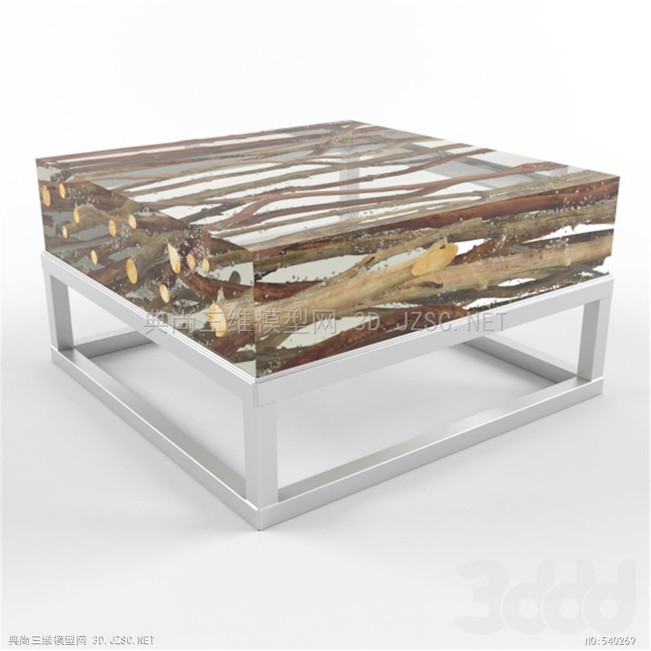 板式办公家具 保温柜 浴巾架 面案桌子和椅子 Kisimi亚克力金属咖啡桌 Kisimi Acrylic Coffee Table with Metal Base 