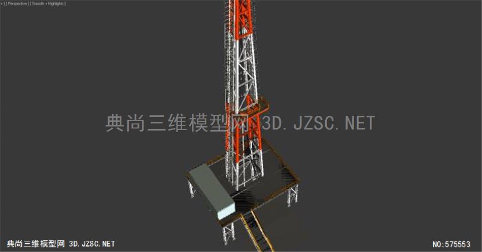 石油钻机 链斗式升降机 建筑提升机 船桅MAX：石油钻井平台 地热钻井平台 三维动画模型
