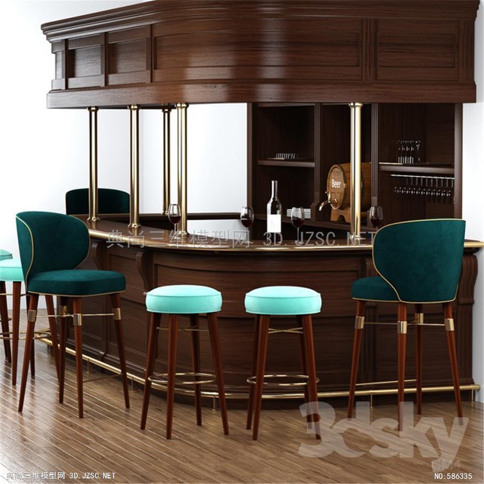 居家室内 椅子 餐桌其他模型 - 酒吧吧台1838603.5accbb9e5948e