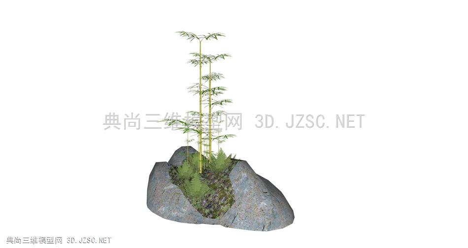 3D、竹子、园林、小品