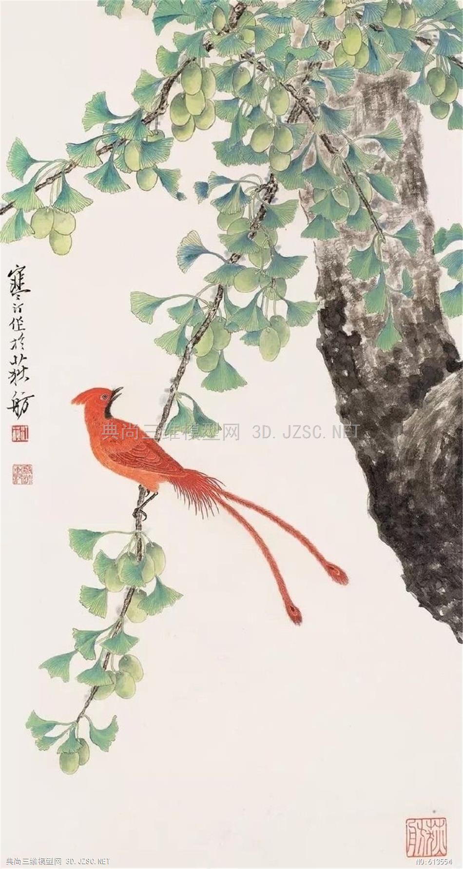 中式山水人物挂画墙面装饰挂画 (28)