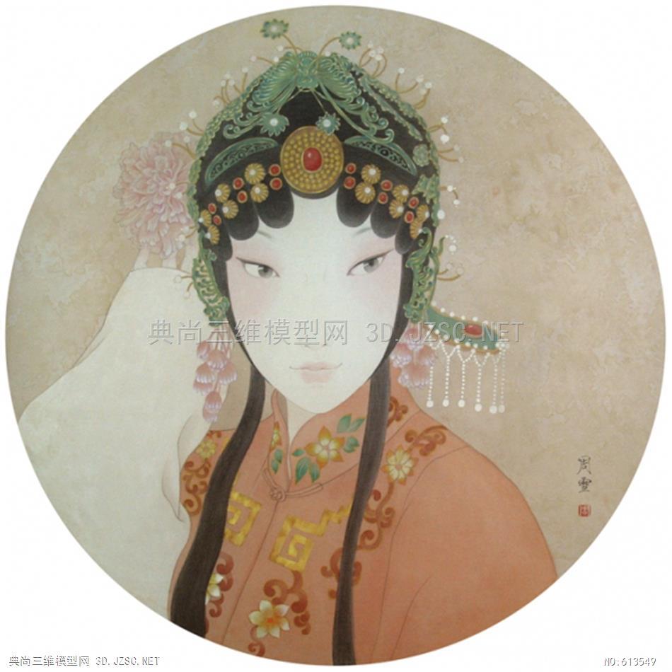 中式山水人物挂画墙面装饰挂画 (23)