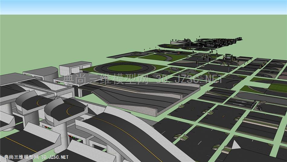 设计院标准道路天桥地道交通模型合集