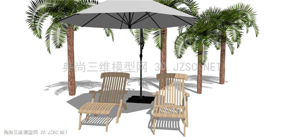 户外躺椅 (3) 椰树 沙滩躺椅 现代沙滩椅 泳池休闲躺椅  遮阳棚 雨棚