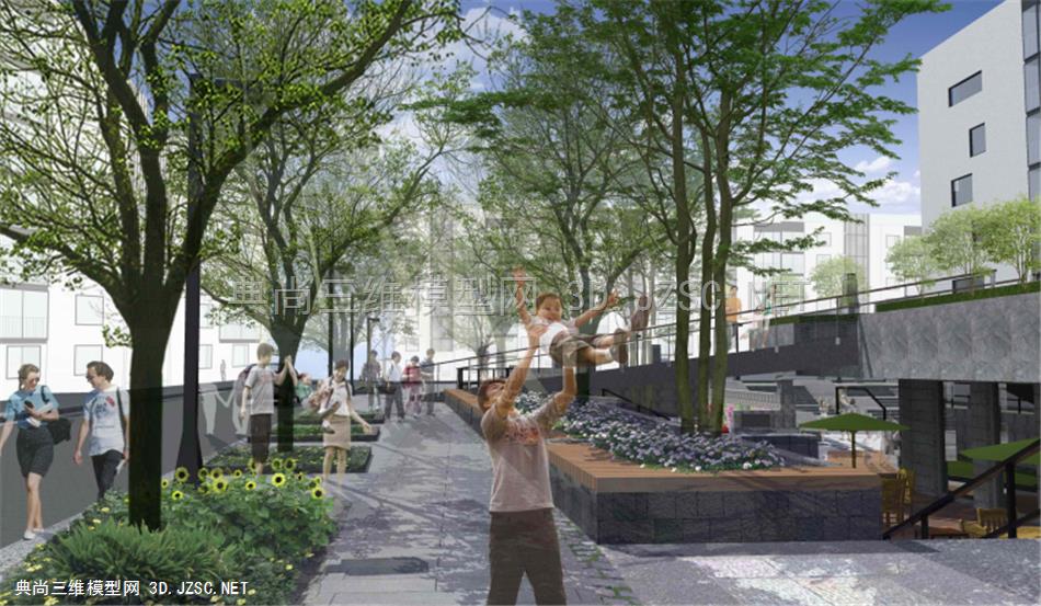 社区改造下沉广场景观方案设计