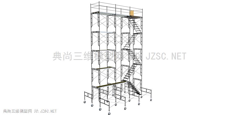 钢管脚手架 9 工业铁架操作平台 工业设施 工业设备 铁架 楼梯 移动铁架