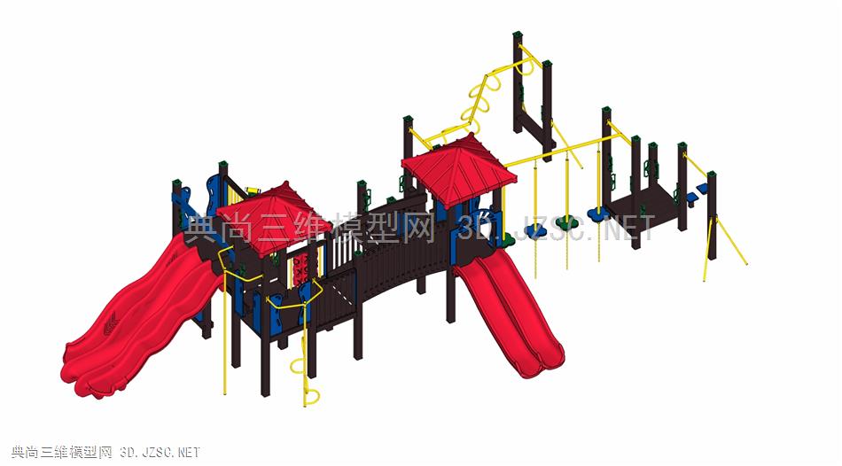 儿童室外活动器材滑梯爬架城堡 (25)