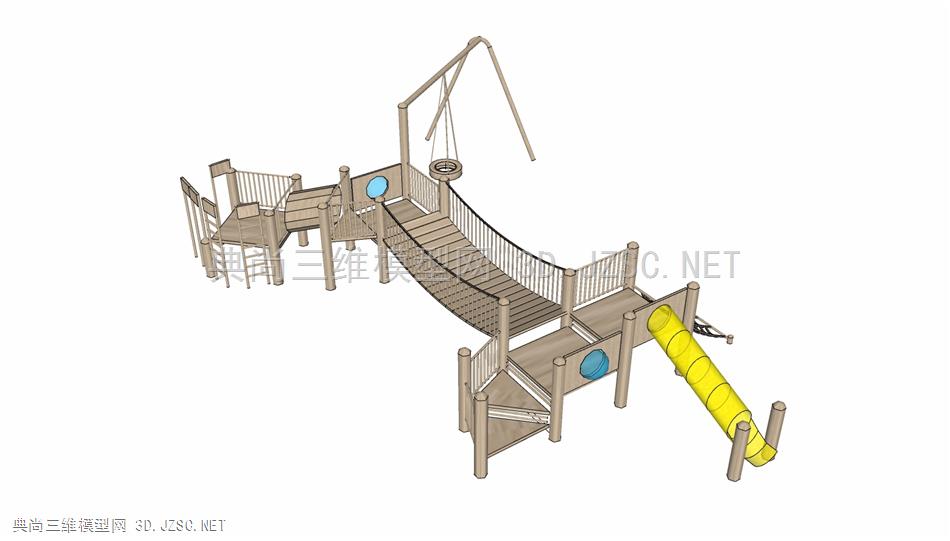 儿童室外活动器材滑梯爬架城堡 (23)