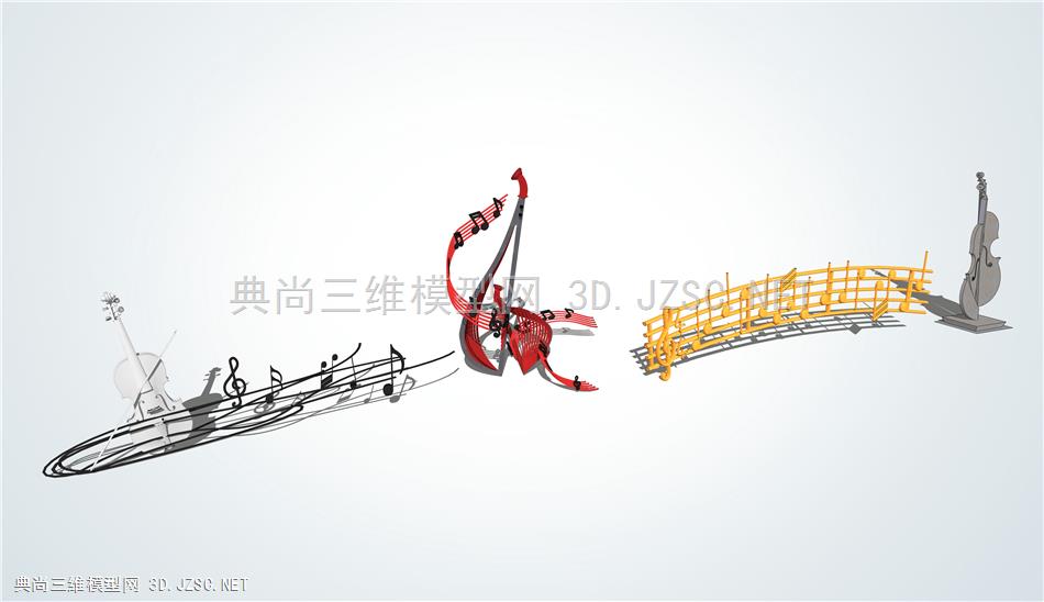 乐器音乐音符雕塑