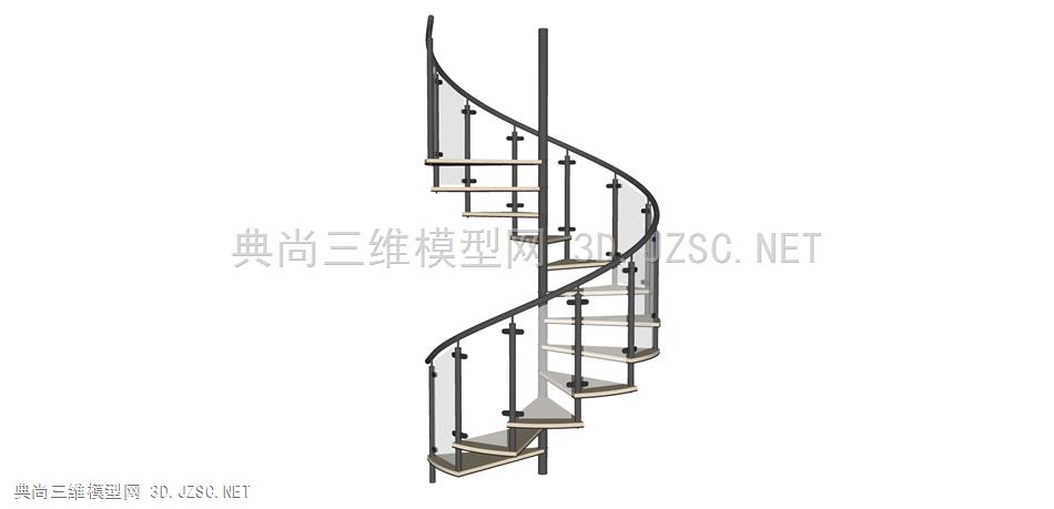 旋转楼梯 (17)  转角楼梯 钢结构楼梯 楼梯 宴会厅 酒店楼梯 轻奢风格楼梯