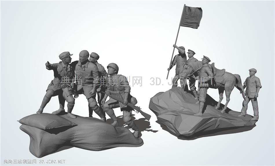 革命-红军雕像