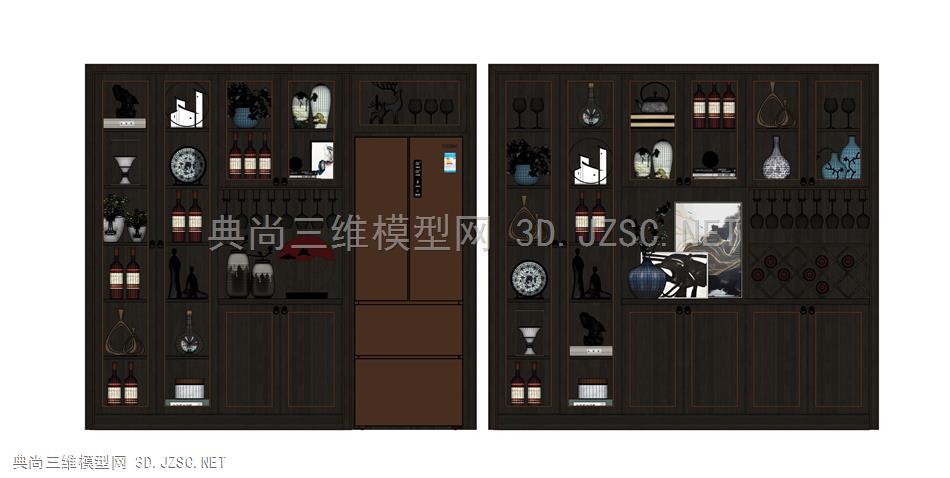 新中式风格酒柜客厅