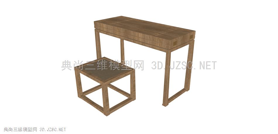 1369中国 曲美 书桌 桌椅组合  写字桌