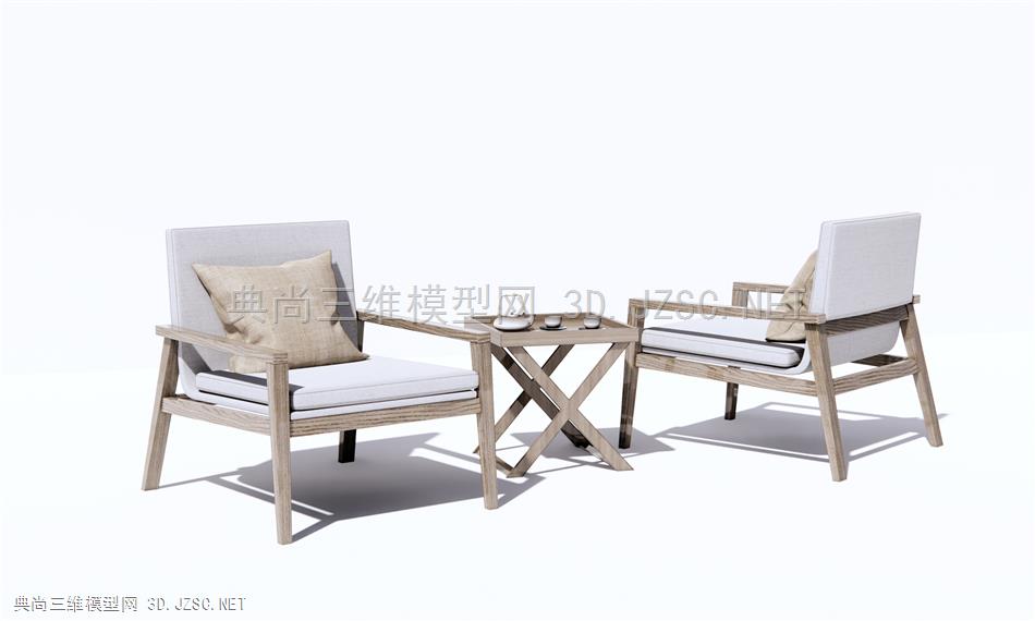 新中式休闲椅 单人沙发 原创