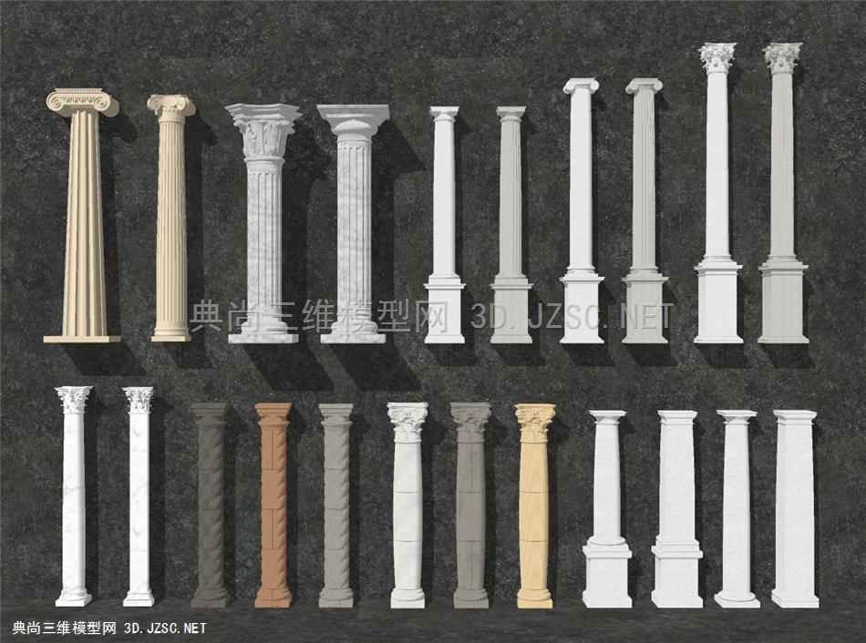 欧式罗马柱石膏柱 装饰柱