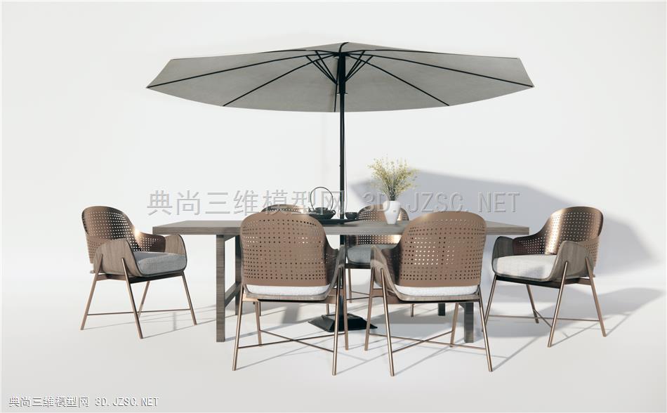 新中式户外休闲桌椅 户外餐桌椅 休闲椅 户外椅