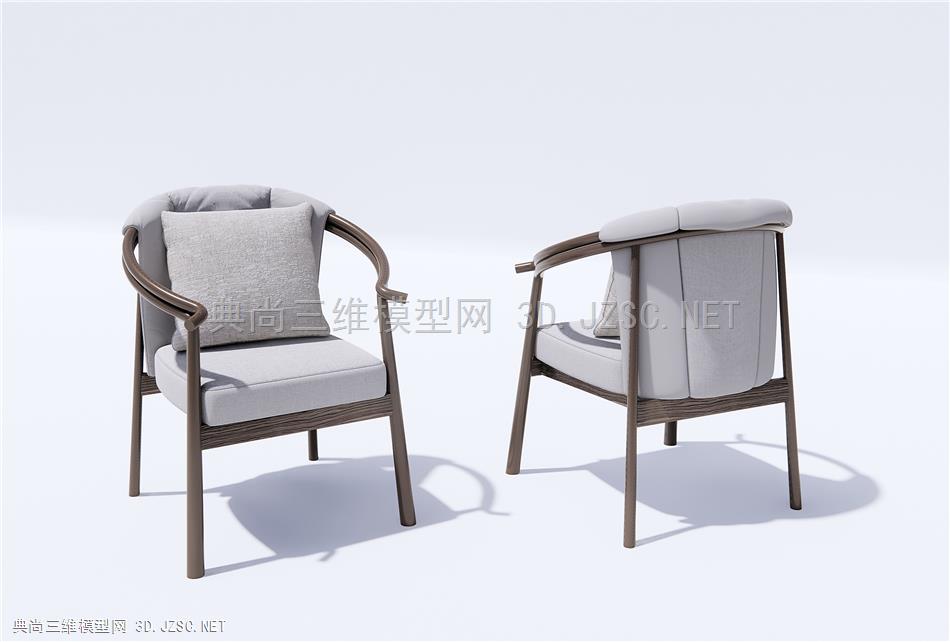 新中式休闲椅 单椅