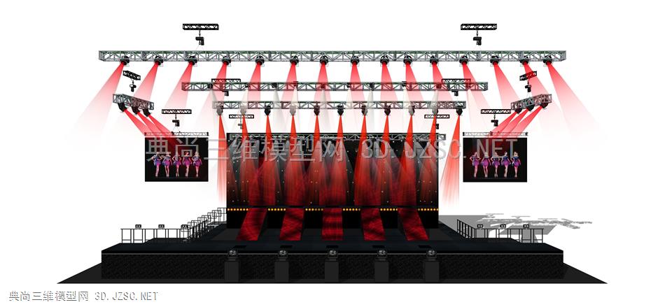 舞台 (4  露天舞台 音乐节 演唱会 乐队 桁架灯光舞台 桁架舞台 灯光舞台 