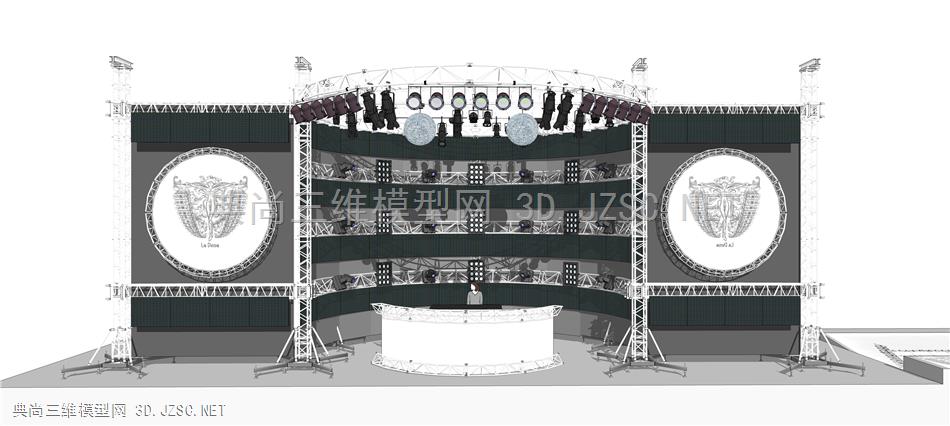 舞台 (88  露天舞台 音乐节 演唱会 乐队 桁架灯光舞台 桁架舞台 灯光舞台 表演台 擂台