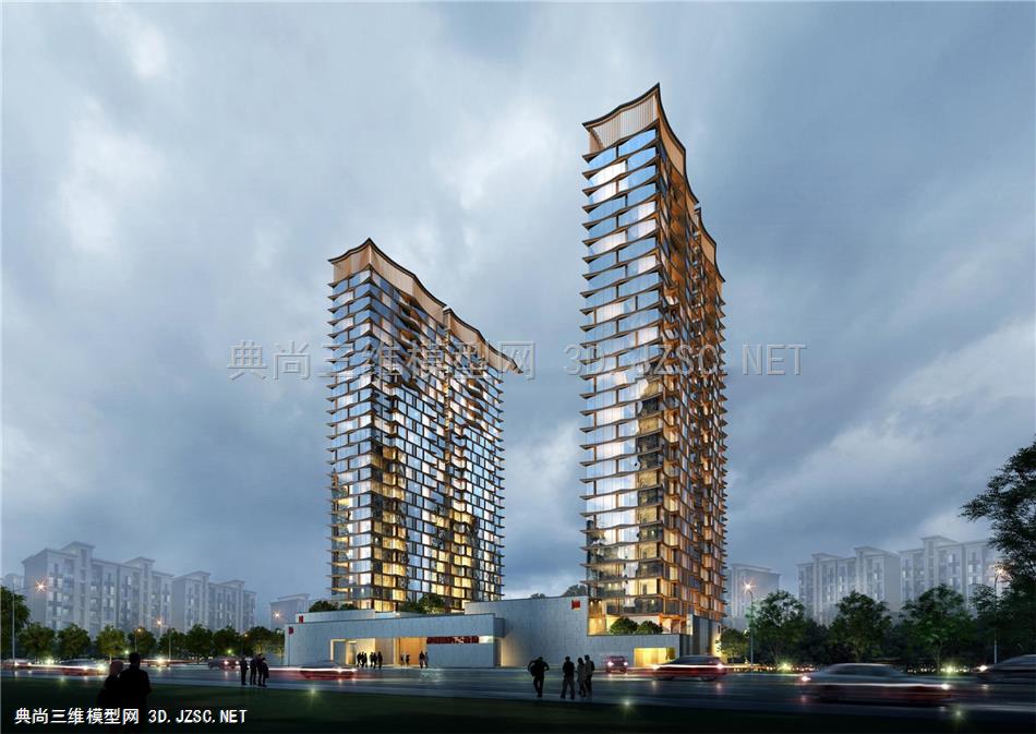 现代高层公寓设计 公寓设计 (1)