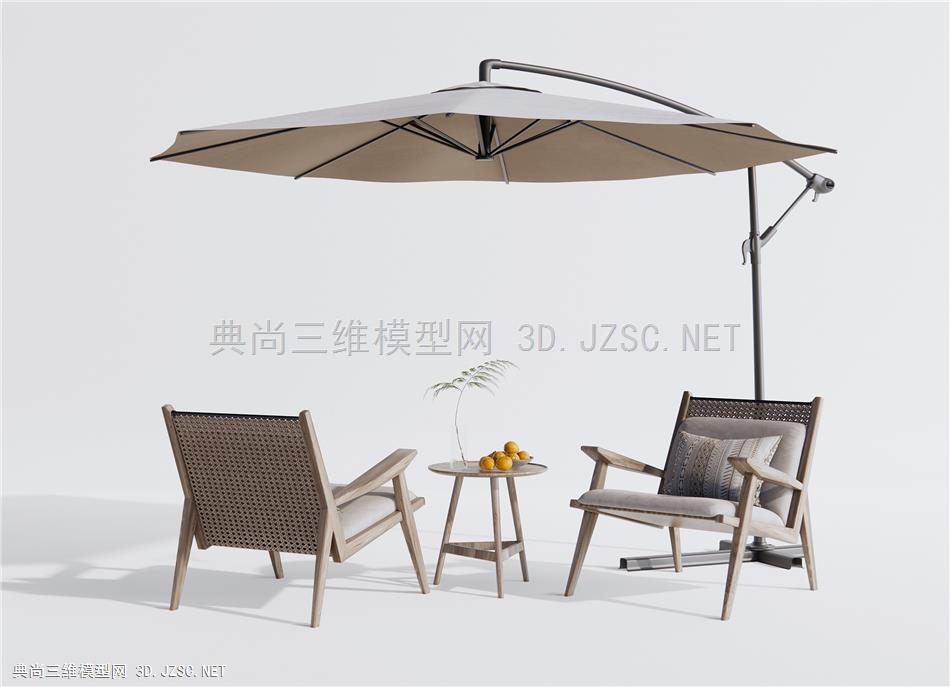 现代户外椅 休闲桌椅 太阳伞桌椅 户外桌椅1