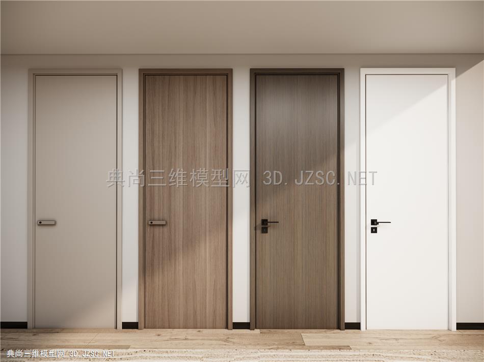 现代卧室门 房门 木门 单开门 原木门 烤漆门 极简门 门组合