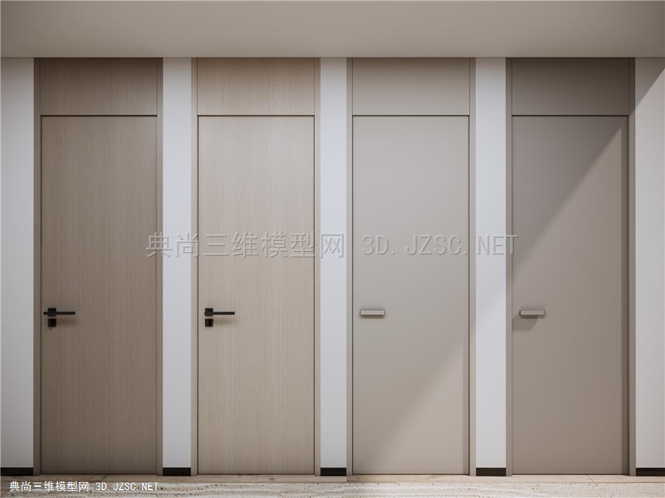 现代单开门 通顶门 卧室门 木门 烤漆门 极简门 纯色门 