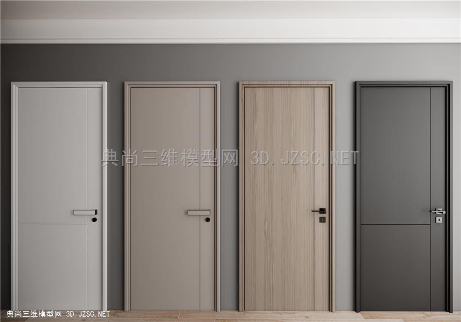 现代简易卧室门 木门 房门 烤漆门 单开门 房门